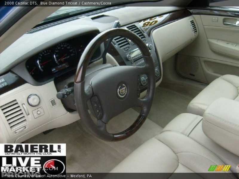 Blue Diamond Tricoat / Cashmere/Cocoa 2008 Cadillac DTS