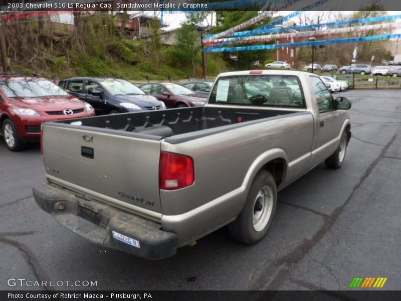 Sandalwood Metallic / Graphite 2003 Chevrolet S10 LS Regular Cab