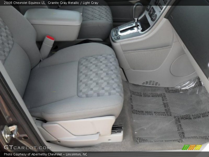 Granite Gray Metallic / Light Gray 2008 Chevrolet Equinox LS