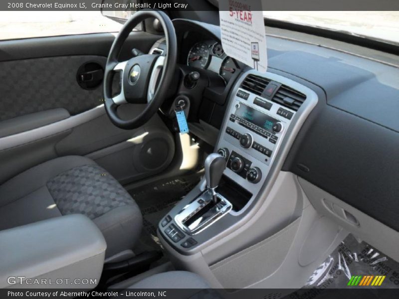 Granite Gray Metallic / Light Gray 2008 Chevrolet Equinox LS