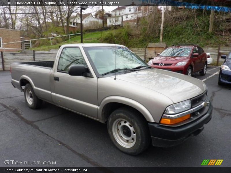 Front 3/4 View of 2003 S10 LS Regular Cab