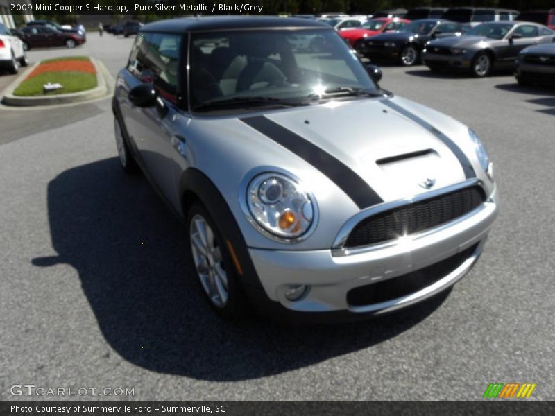 Pure Silver Metallic / Black/Grey 2009 Mini Cooper S Hardtop