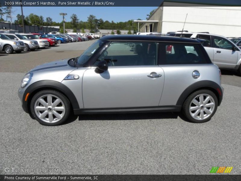 Pure Silver Metallic / Black/Grey 2009 Mini Cooper S Hardtop