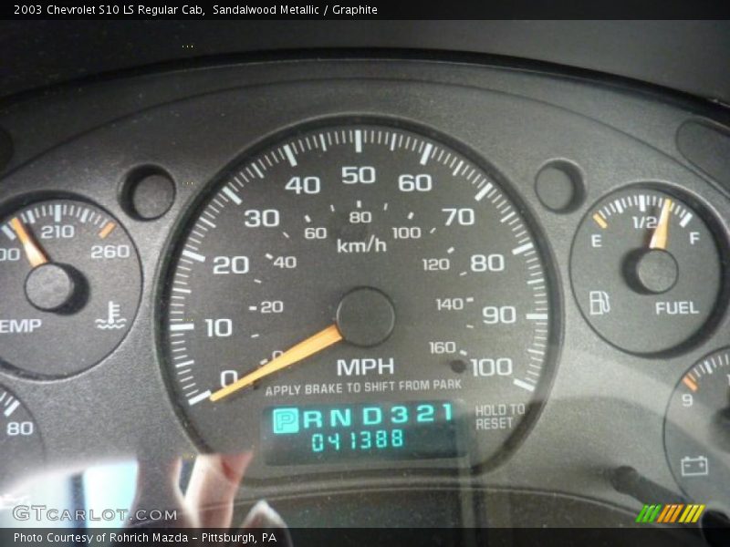 Sandalwood Metallic / Graphite 2003 Chevrolet S10 LS Regular Cab