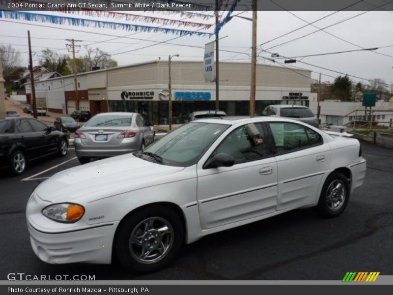 Summit White / Dark Pewter 2004 Pontiac Grand Am GT Sedan
