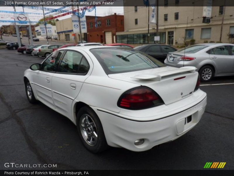 Summit White / Dark Pewter 2004 Pontiac Grand Am GT Sedan
