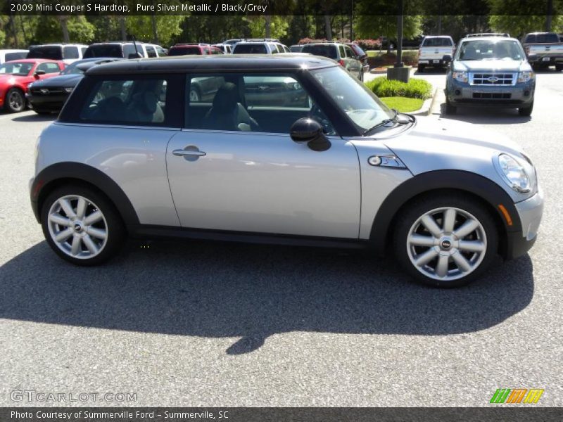 Pure Silver Metallic / Black/Grey 2009 Mini Cooper S Hardtop