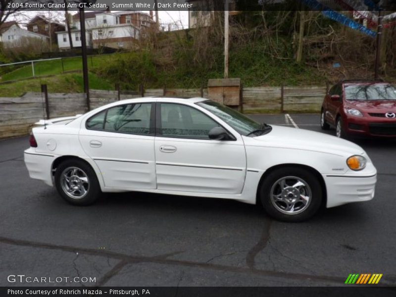 Summit White / Dark Pewter 2004 Pontiac Grand Am GT Sedan