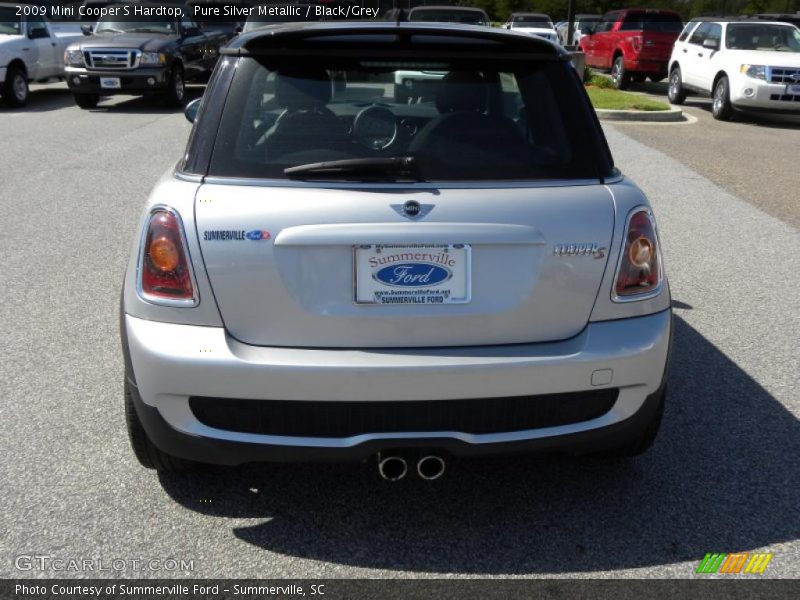 Pure Silver Metallic / Black/Grey 2009 Mini Cooper S Hardtop