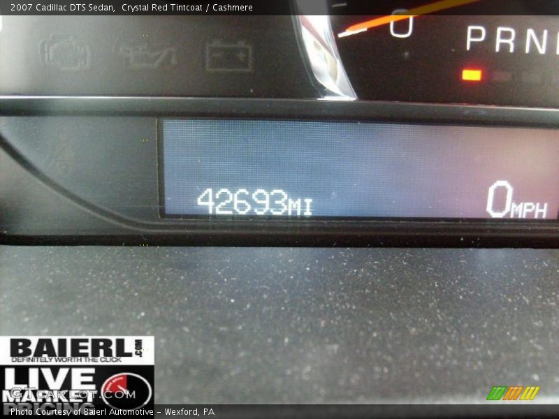 Crystal Red Tintcoat / Cashmere 2007 Cadillac DTS Sedan