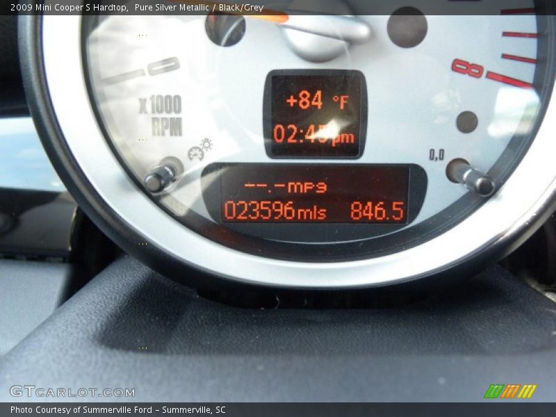 Pure Silver Metallic / Black/Grey 2009 Mini Cooper S Hardtop