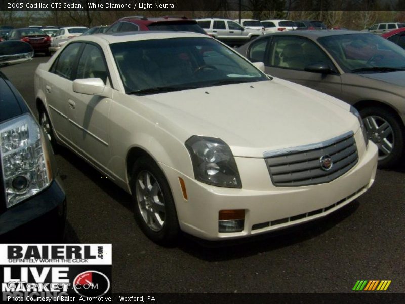 White Diamond / Light Neutral 2005 Cadillac CTS Sedan