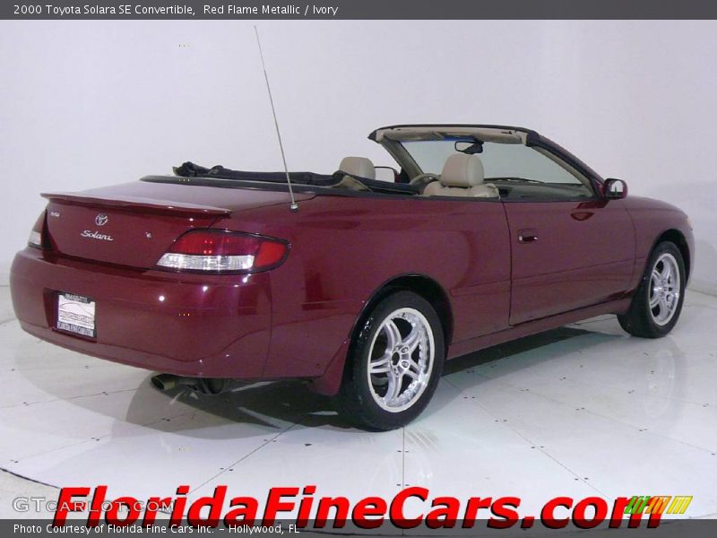 Red Flame Metallic / Ivory 2000 Toyota Solara SE Convertible