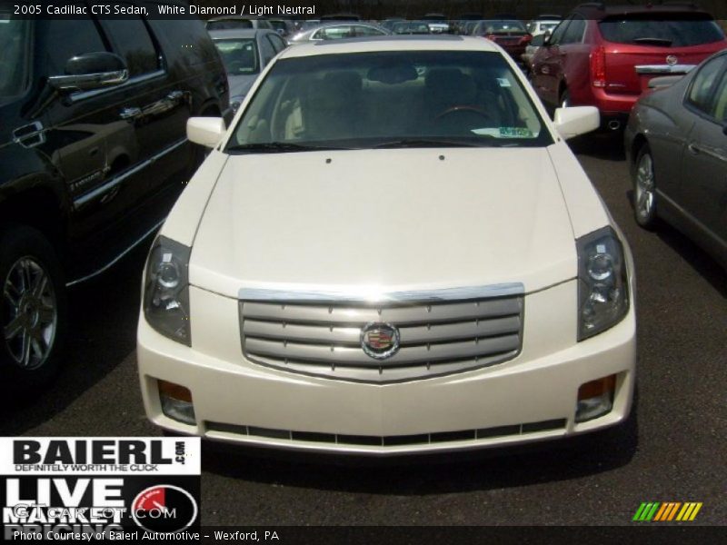 White Diamond / Light Neutral 2005 Cadillac CTS Sedan