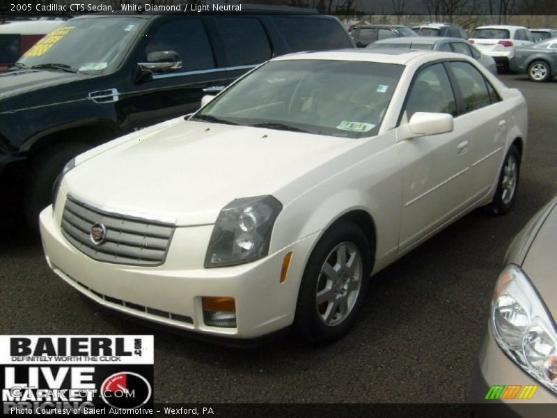 White Diamond / Light Neutral 2005 Cadillac CTS Sedan