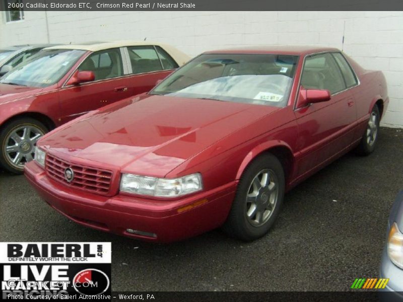 Crimson Red Pearl / Neutral Shale 2000 Cadillac Eldorado ETC