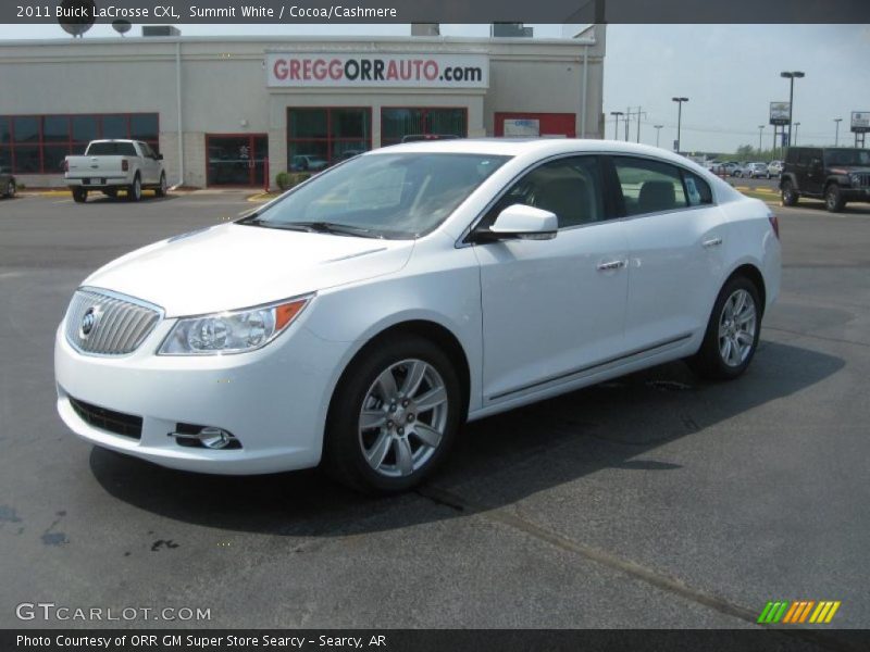 Summit White / Cocoa/Cashmere 2011 Buick LaCrosse CXL