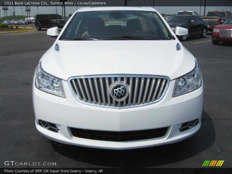 Summit White / Cocoa/Cashmere 2011 Buick LaCrosse CXL