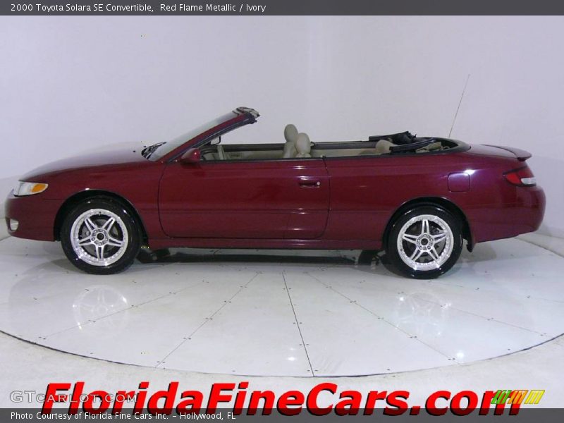 Red Flame Metallic / Ivory 2000 Toyota Solara SE Convertible