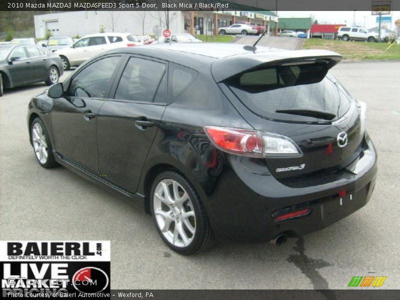 Black Mica / Black/Red 2010 Mazda MAZDA3 MAZDASPEED3 Sport 5 Door