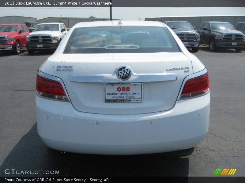 Summit White / Cocoa/Cashmere 2011 Buick LaCrosse CXL