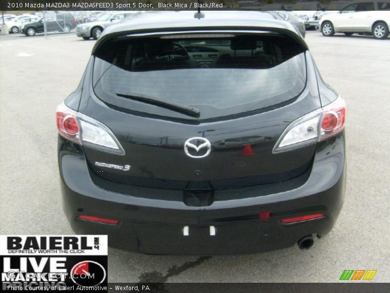 Black Mica / Black/Red 2010 Mazda MAZDA3 MAZDASPEED3 Sport 5 Door