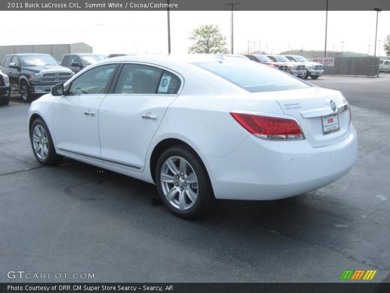 Summit White / Cocoa/Cashmere 2011 Buick LaCrosse CXL