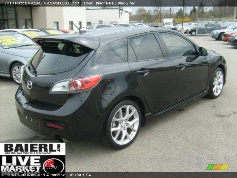 Black Mica / Black/Red 2010 Mazda MAZDA3 MAZDASPEED3 Sport 5 Door