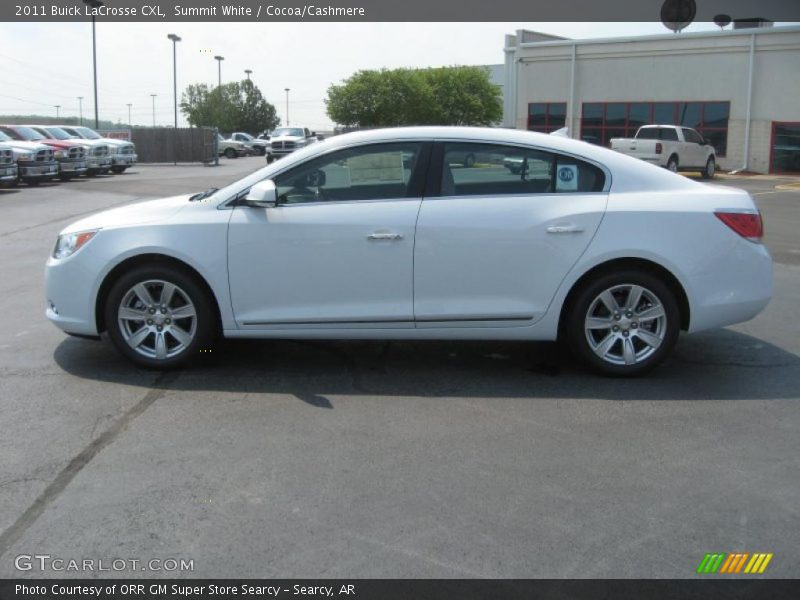 Summit White / Cocoa/Cashmere 2011 Buick LaCrosse CXL