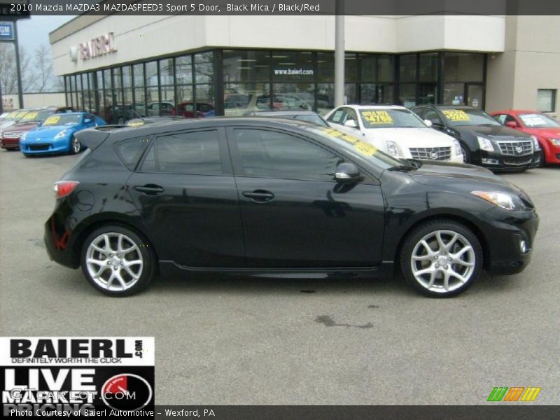 Black Mica / Black/Red 2010 Mazda MAZDA3 MAZDASPEED3 Sport 5 Door