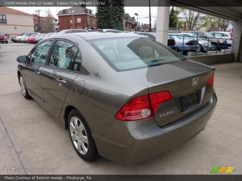 Galaxy Gray Metallic / Gray 2008 Honda Civic LX Sedan