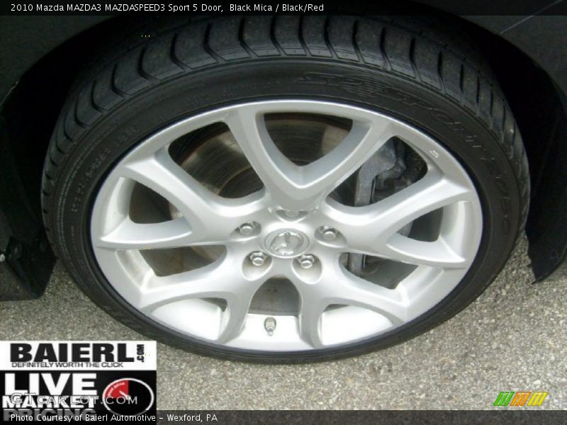 Black Mica / Black/Red 2010 Mazda MAZDA3 MAZDASPEED3 Sport 5 Door