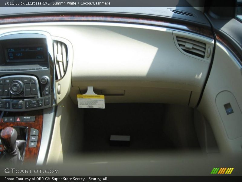 Summit White / Cocoa/Cashmere 2011 Buick LaCrosse CXL
