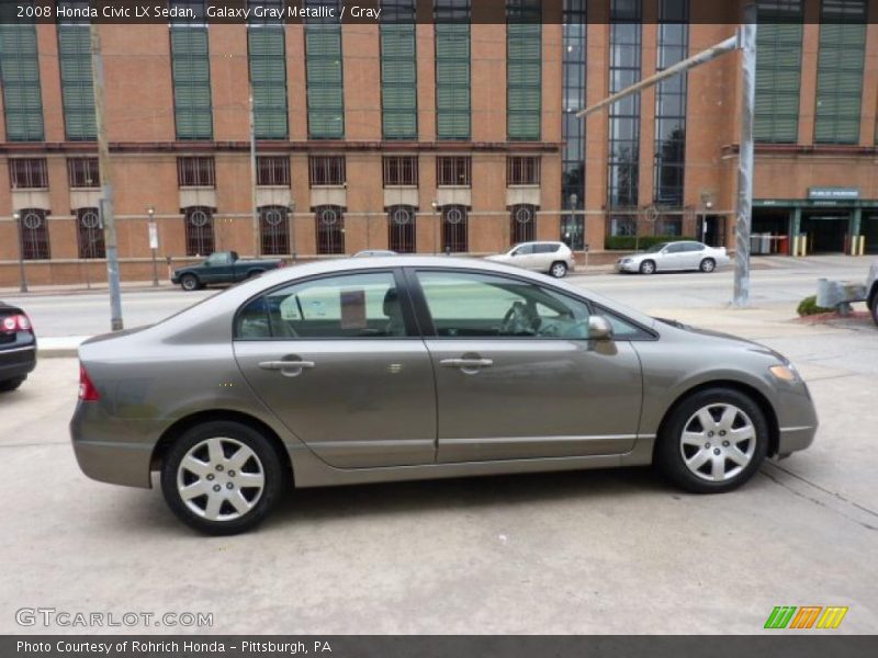 Galaxy Gray Metallic / Gray 2008 Honda Civic LX Sedan