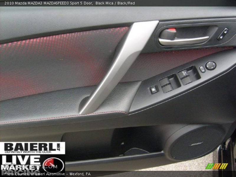 Black Mica / Black/Red 2010 Mazda MAZDA3 MAZDASPEED3 Sport 5 Door