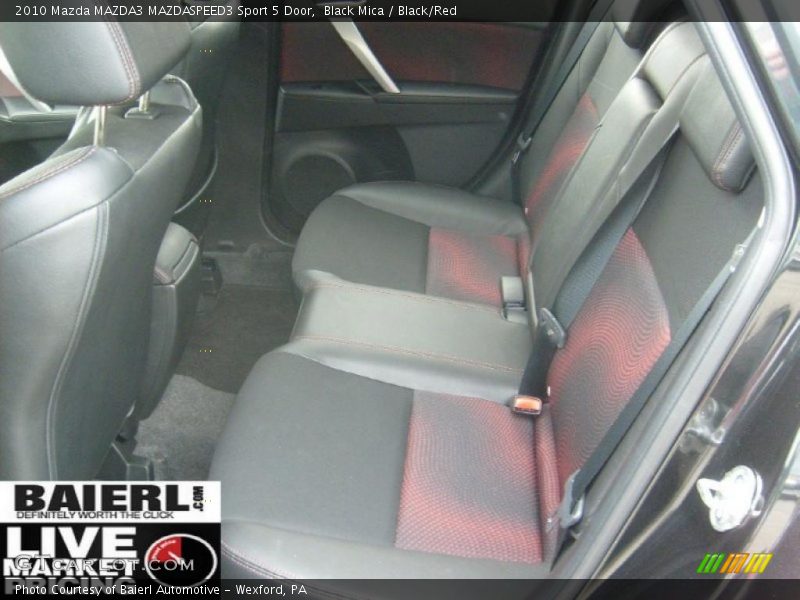 Black Mica / Black/Red 2010 Mazda MAZDA3 MAZDASPEED3 Sport 5 Door