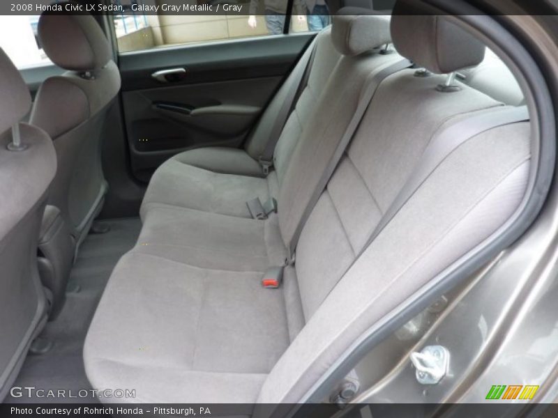 Galaxy Gray Metallic / Gray 2008 Honda Civic LX Sedan