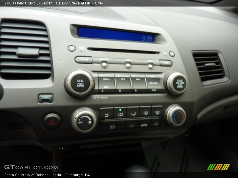 Galaxy Gray Metallic / Gray 2008 Honda Civic LX Sedan