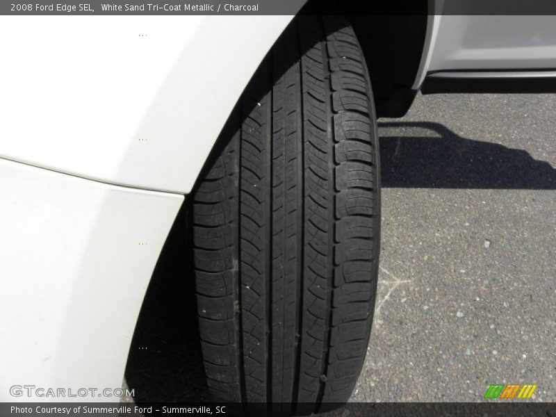 White Sand Tri-Coat Metallic / Charcoal 2008 Ford Edge SEL