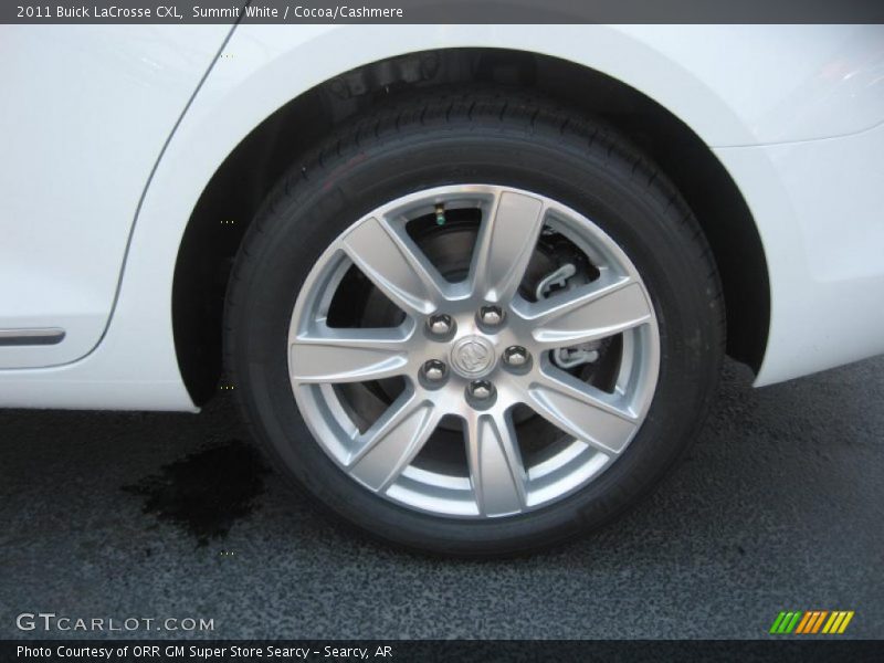 Summit White / Cocoa/Cashmere 2011 Buick LaCrosse CXL
