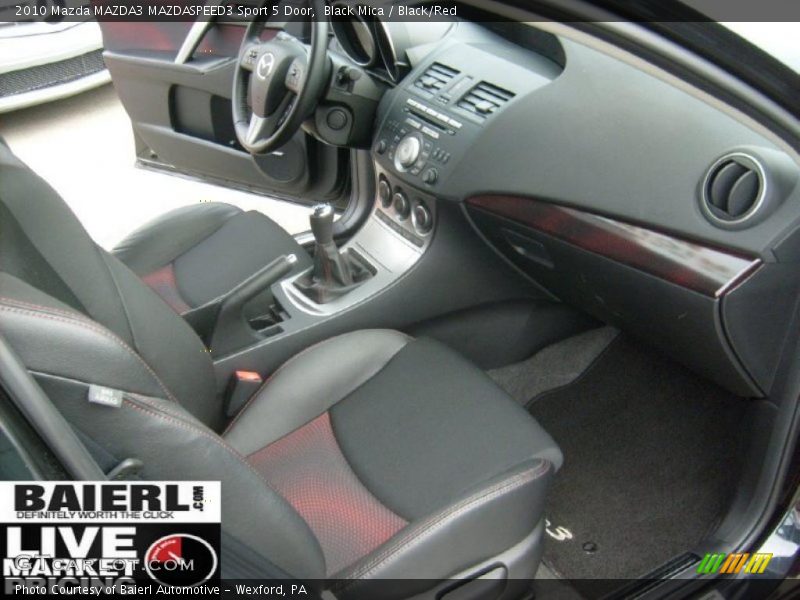 Black Mica / Black/Red 2010 Mazda MAZDA3 MAZDASPEED3 Sport 5 Door