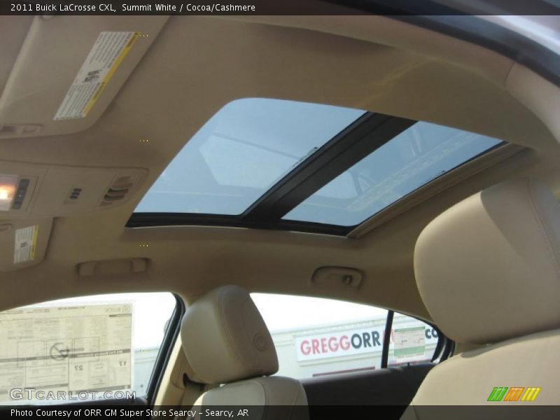 Summit White / Cocoa/Cashmere 2011 Buick LaCrosse CXL