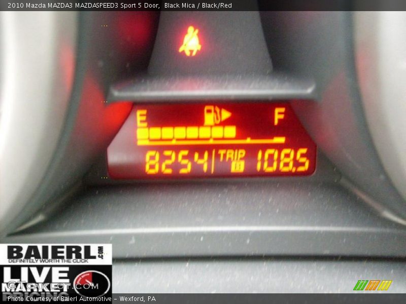 Black Mica / Black/Red 2010 Mazda MAZDA3 MAZDASPEED3 Sport 5 Door