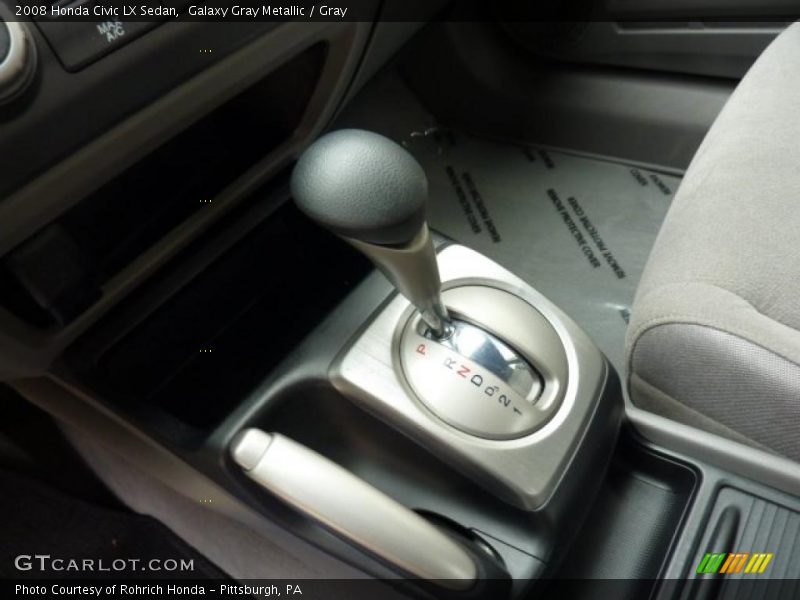 Galaxy Gray Metallic / Gray 2008 Honda Civic LX Sedan