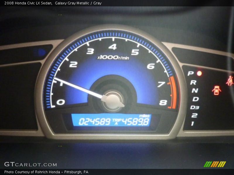 Galaxy Gray Metallic / Gray 2008 Honda Civic LX Sedan