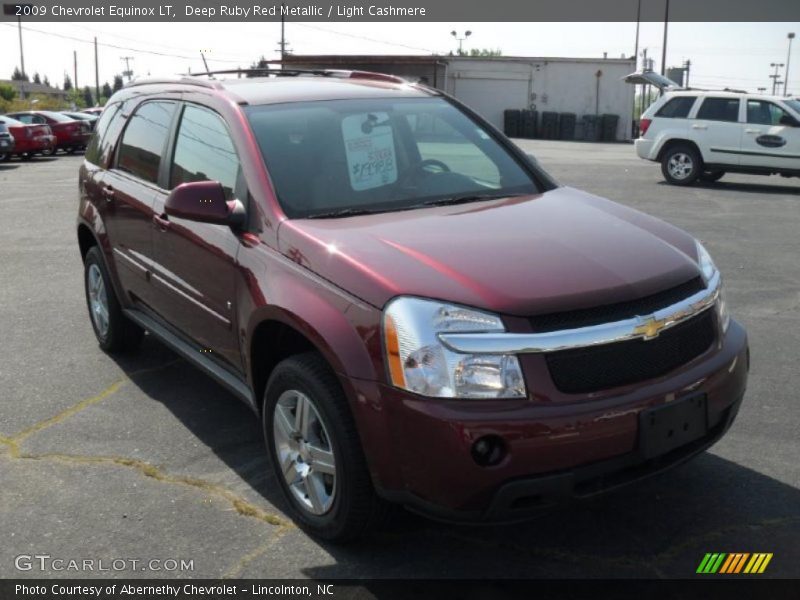 Deep Ruby Red Metallic / Light Cashmere 2009 Chevrolet Equinox LT