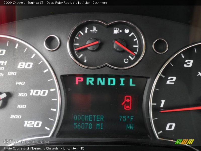 Deep Ruby Red Metallic / Light Cashmere 2009 Chevrolet Equinox LT