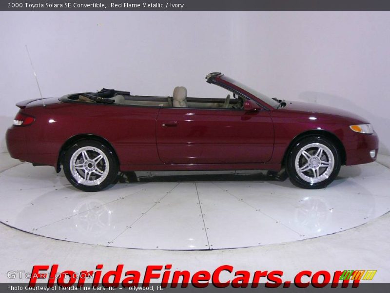 Red Flame Metallic / Ivory 2000 Toyota Solara SE Convertible