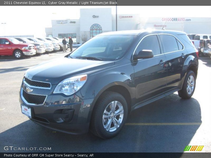 Cyber Gray Metallic / Light Titanium/Jet Black 2011 Chevrolet Equinox LS