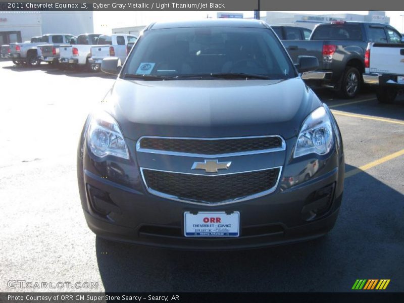 Cyber Gray Metallic / Light Titanium/Jet Black 2011 Chevrolet Equinox LS